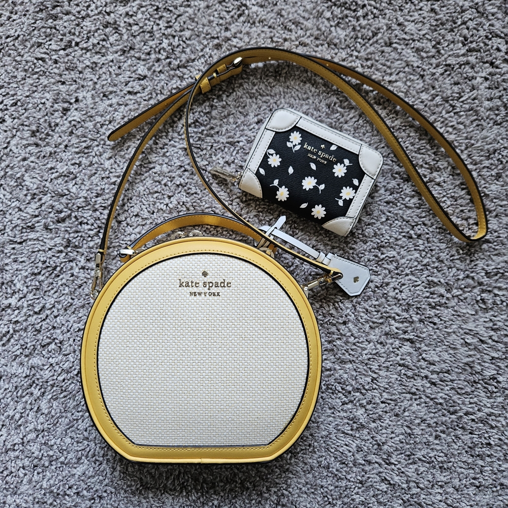 Kate Spade Yellow Crossbody Bag And Wallet
